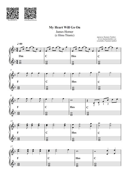 My Heart Will Go On  (z filmu Titanic)